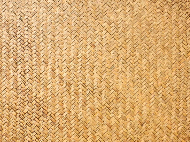 Close up image of traditional wicker surface texture pattern for use as background, handcraft weave for funiture material - Photo, Image