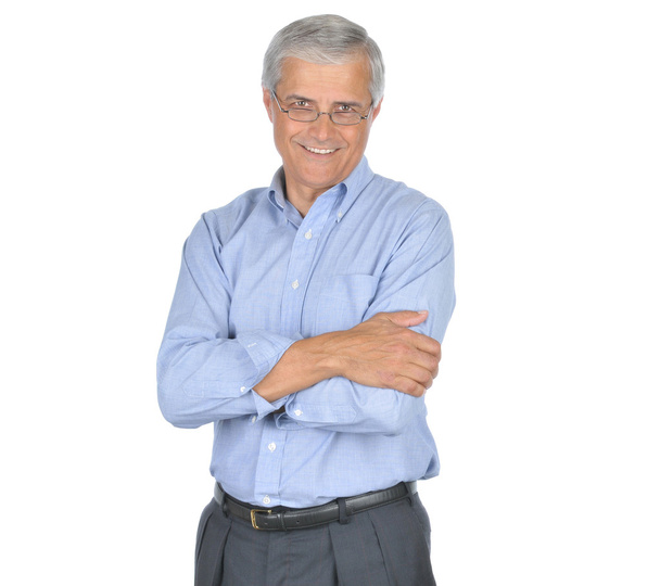 Smiling Businessman With Arms Crossed - Photo, Image