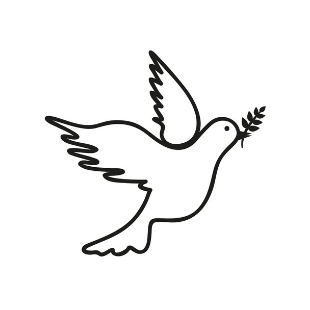 colombe dessin noir et blanc
 - Vecteur, image