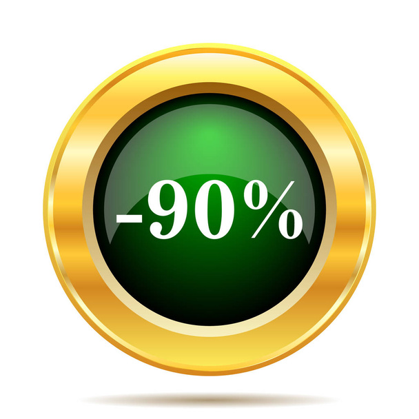 90 percent discount icon - Foto, afbeelding
