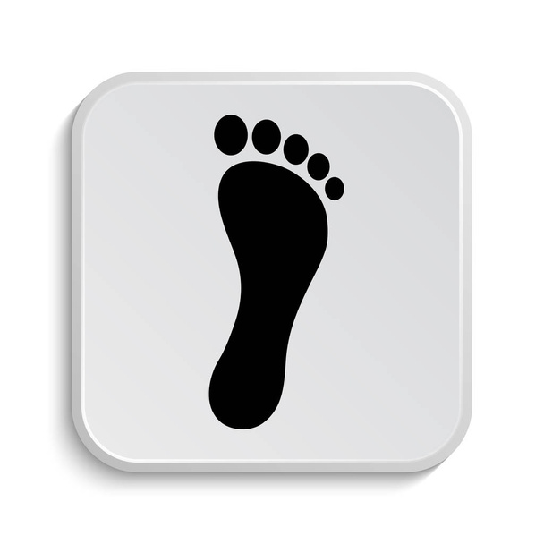 Ayak yazdırma simgesi. Beyaz arka plan üzerinde Internet düğmesi - Fotoğraf, Görsel