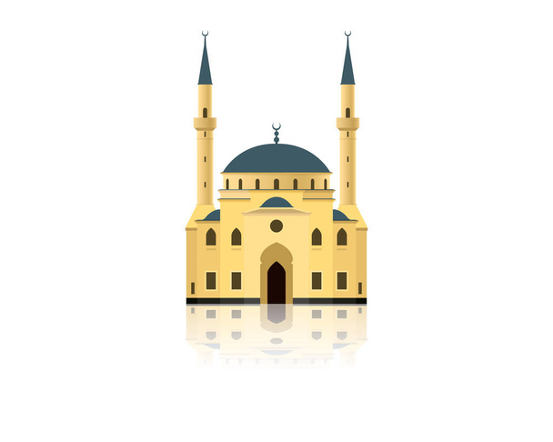 Bâtiment de mosquée vectorielle islamique
 - Vecteur, image