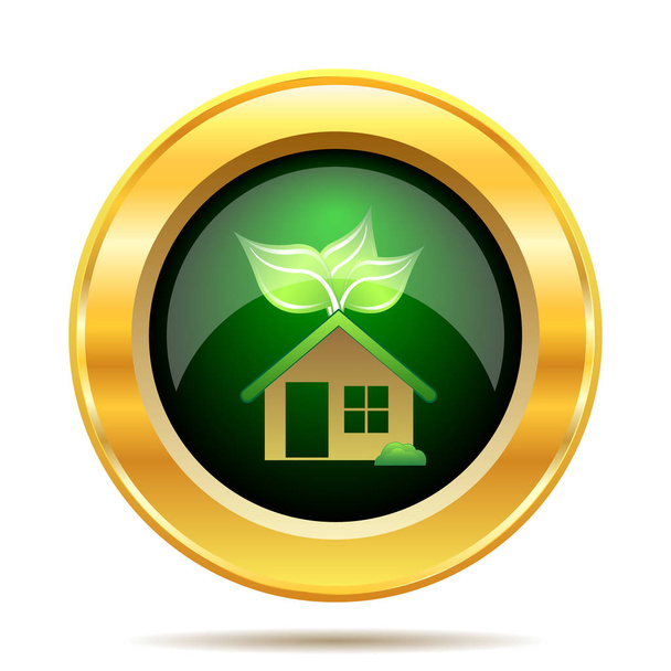Eco ház ikon - Fotó, kép