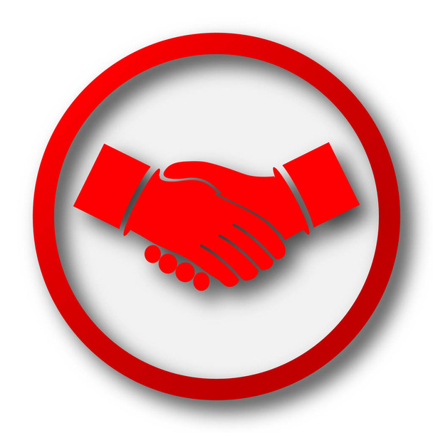 Icono del acuerdo. Botón de Internet sobre fondo blanco
 - Foto, Imagen