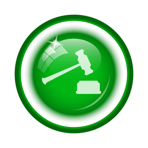 Bíró kalapács ikonra - Fotó, kép