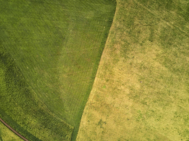 view of the fields from the air. The view from the top.  - Photo, Image