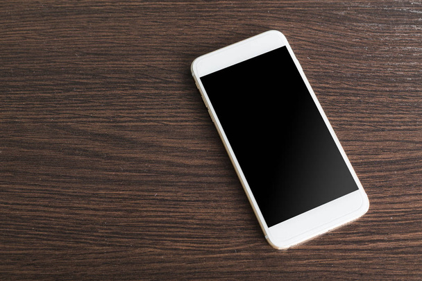 mobile, smartphone with black blank screen - Фото, изображение