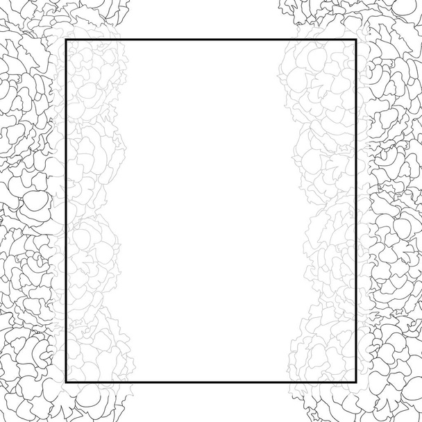 Marigold Outline Banner Card. Ilustración vectorial
. - Vector, Imagen