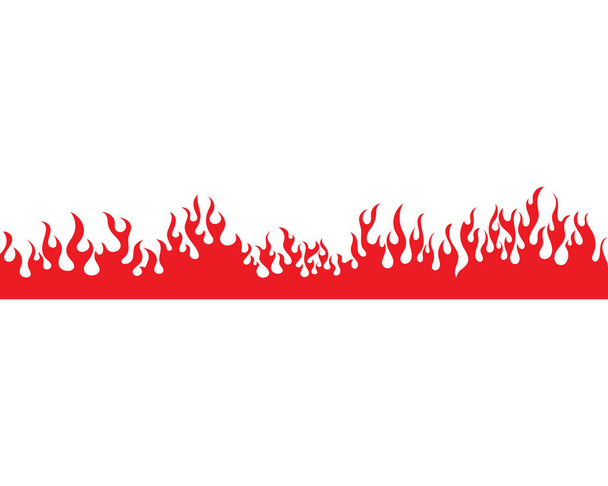 Modèle de conception d'illustration vectorielle de flamme de feu - Vecteur, image