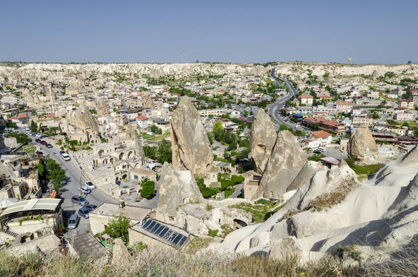 Híres központ a ballon fligths, Goreme, Cappadocia, Törökország. - Fotó, kép