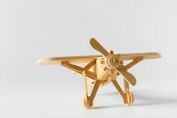 toy airplane isolated on background,close up - Foto, Bild
