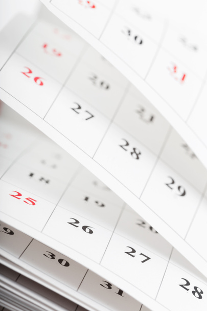 Páginas del calendario cerrar concepto de tiempo de negocio
 - Foto, imagen