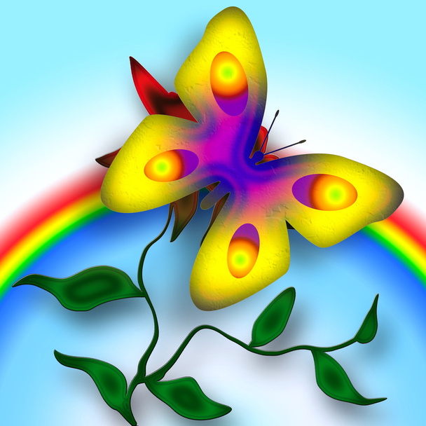 Papillon lumineux
 - Photo, image