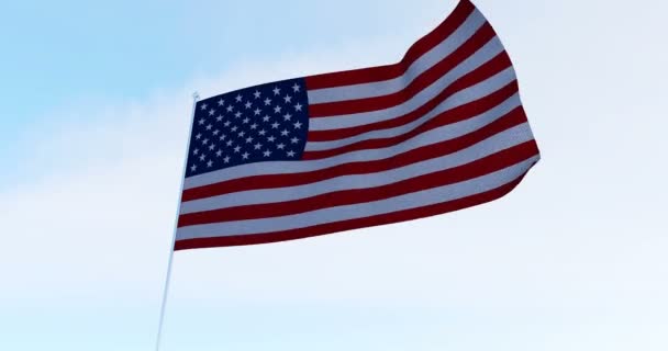 USA amerikai zászló - Felvétel, videó