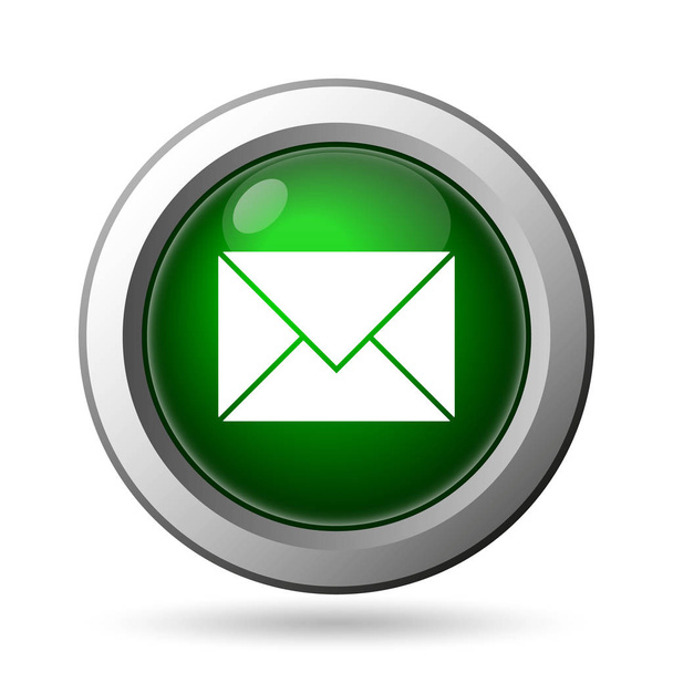 E-mail icon. Internet button on white backgroun - Photo, Image