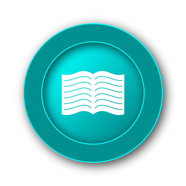 Book icon. Internet button on white backgroun - Photo, Image