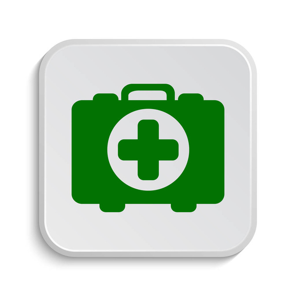 medizinisches Taschensymbol. Internet-Taste auf weißem Hintergrund - Foto, Bild