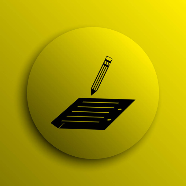Suscribir icono. Botón amarillo internet
 - Foto, imagen