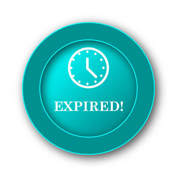 Expired icon. Internet button on white backgroun - Photo, Image