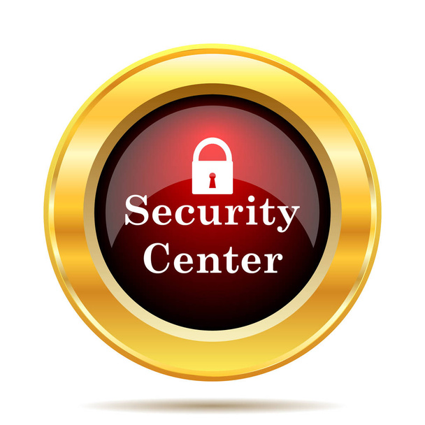 Security center icon. Internet button on white background - Photo, Image