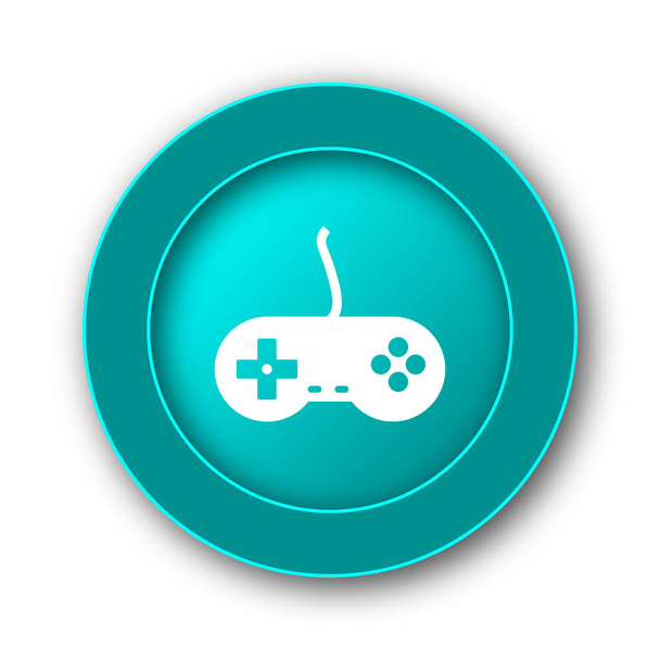 Gamepad ikonra. Internet gomb fehér háttere - Fotó, kép