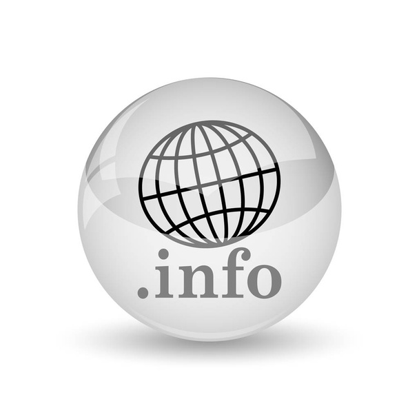 .Info-Symbol. Internet-Taste auf weißem Hintergrund - Foto, Bild