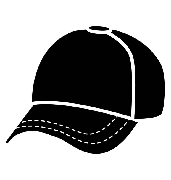 A cap with the extended shade representing p-cap  - Vector, Image