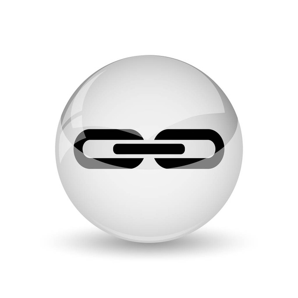 Link-Symbol. Internet-Taste auf weißem Hintergrund - Foto, Bild