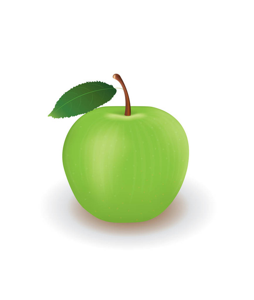 Yeşil elma. vektör çizim - Vektör, Görsel