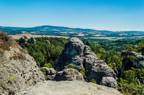 Панорама з чеської гори - Фото, зображення