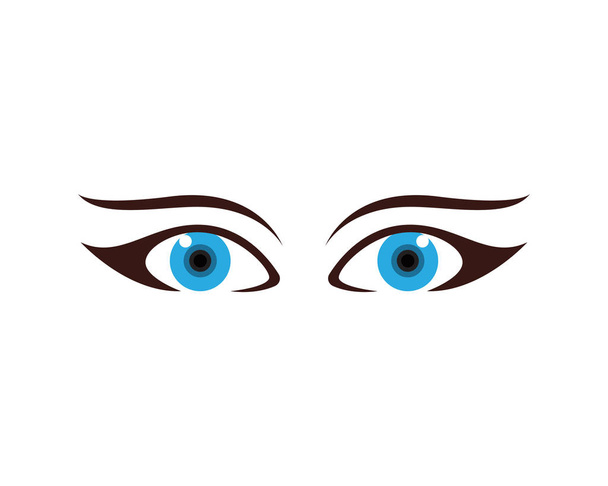 Eyes care health logo and symbols vector - Вектор, зображення