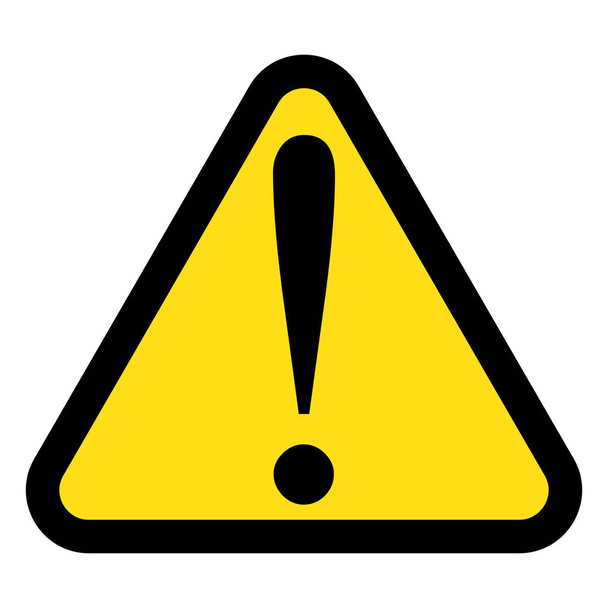 Danger sign, warning sign, attention sign. Danger icon, warning icon, attention icon. - Vector, Image