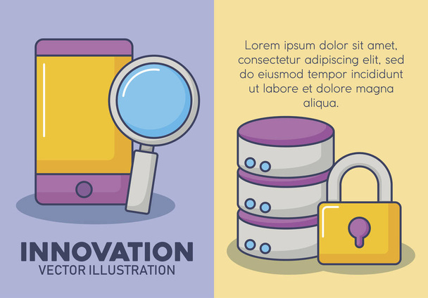 Technology and innovation design icon vector ilustration - Vector, Image
