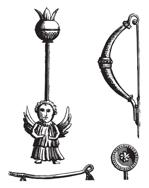 Greek clips, belonging to the Campana collection of the Louvre Museum. From Fine Arts Book, vintage engraving, 1880 - Vector, Image