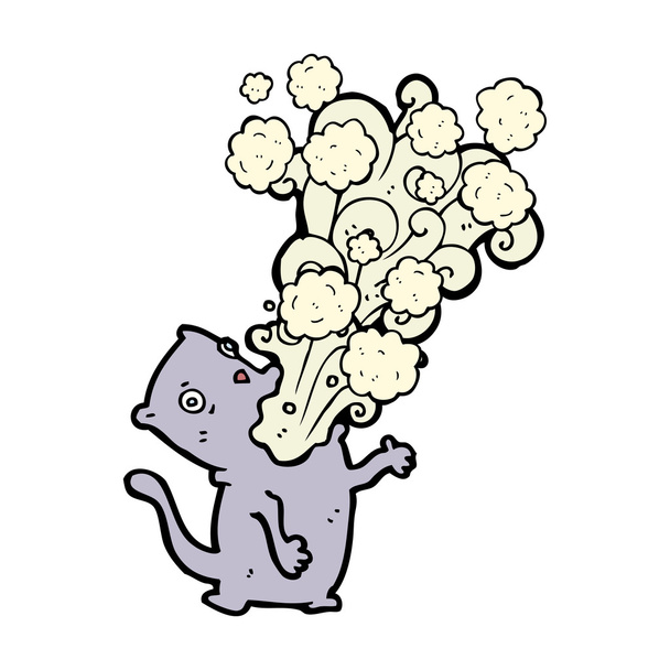 chat qui vomit
 - Vecteur, image