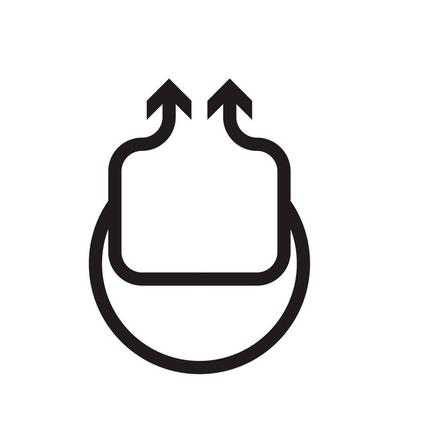 Icono de flecha arriba vector aislado en el fondo blanco para su diseño web y aplicación móvil, concepto de logotipo de flecha arriba
 - Vector, imagen