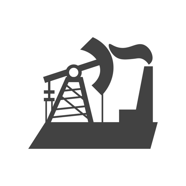 Symbolvektor für fossile Brennstoffe isoliert auf weißem Hintergrund für Ihr Web- und mobiles App-Design, Logo-Konzept für fossile Brennstoffe - Vektor, Bild