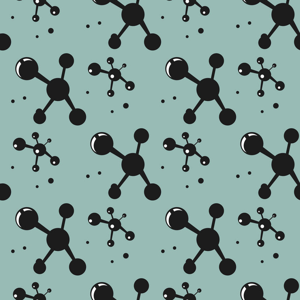 Patrón abstracto simple. Patrón sin costura vectorial con celosía de cristal. Molécula sin costura eps10
 - Vector, Imagen
