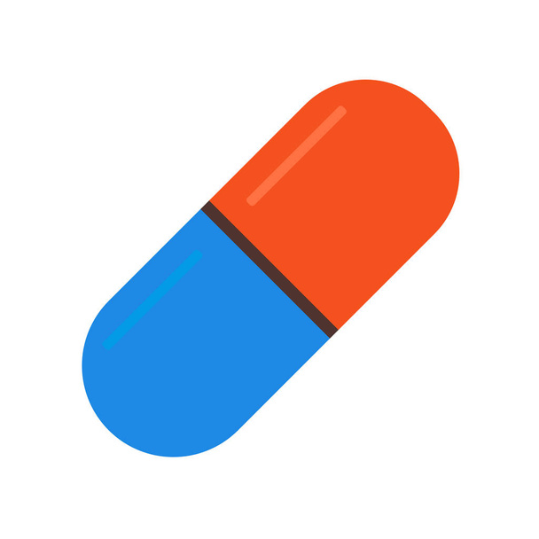 Pill icon vector isolated on white background for your web and mobile app design, Pill logo concept - Διάνυσμα, εικόνα