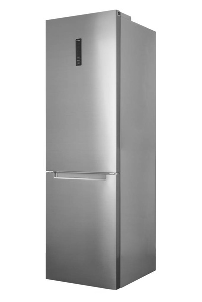Nieuwe koelkast geïsoleerd op witte achtergrond - Foto, afbeelding