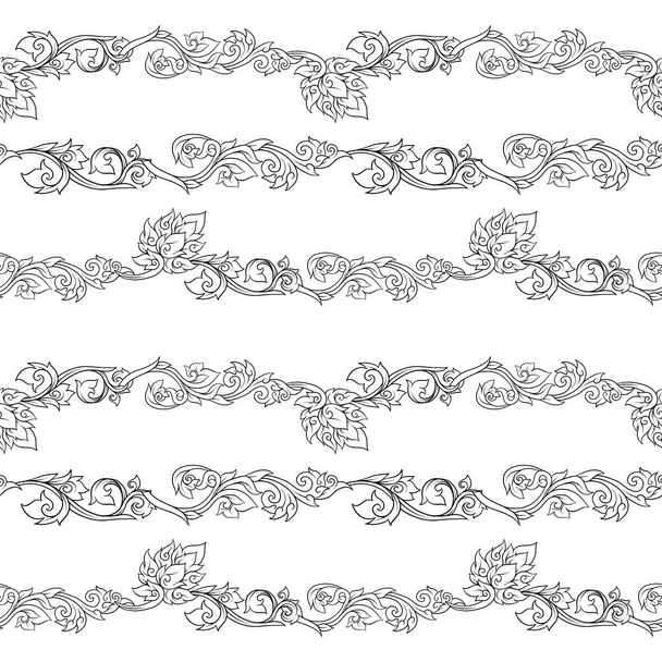 Seamless pattern, background of decorative elements of tradition - Vector, Image