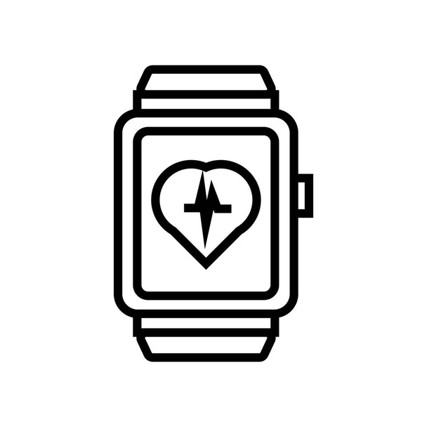 Вектор значков Smartwatch изолирован на белом фоне для дизайна веб-приложений и мобильных приложений, концепция логотипа Smartwatch
 - Вектор,изображение