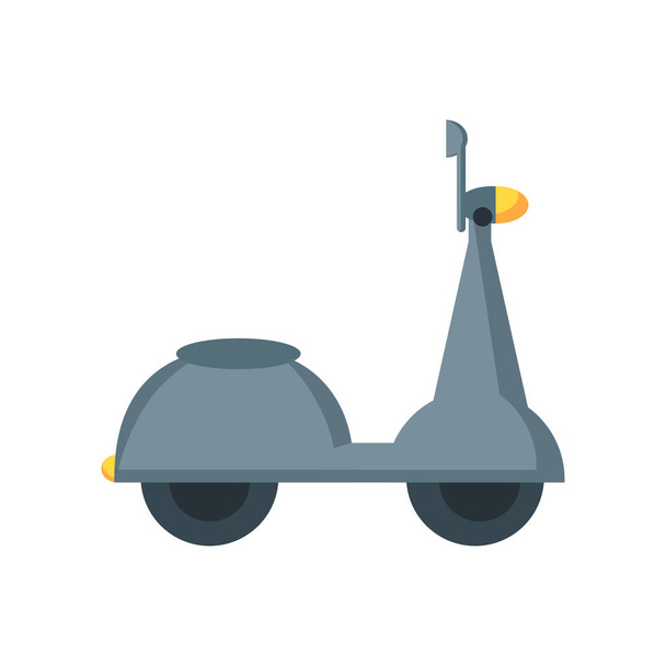 Web とモバイル アプリの設計、ロゴのコンセプトのスクーターのための白い背景に分離されたスクーターのアイコン ベクトル - ベクター画像