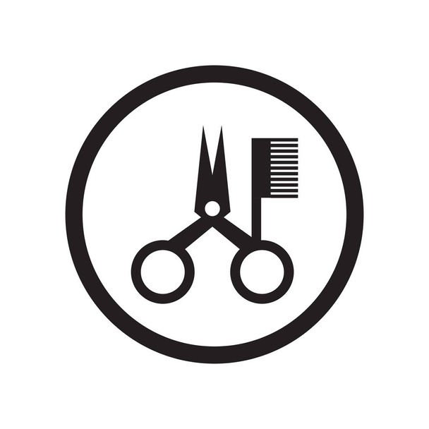 Friseur-Tools Symbolvektor isoliert auf weißem Hintergrund für Ihre Web-und mobile App-Design, Friseur-Tools Logo-Konzept - Vektor, Bild