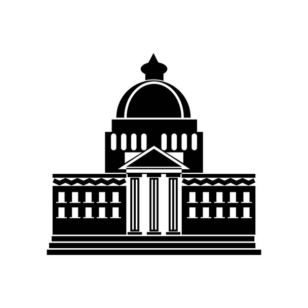Вектор значка Білого дому ізольовано на білому тлі для дизайну вашого веб- та мобільного додатку, концепція логотипу Білого дому
 - Вектор, зображення