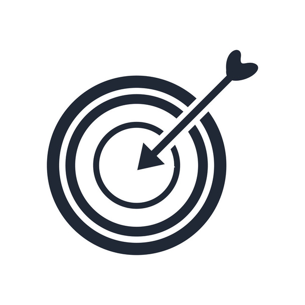 Target icon vector isolato su sfondo bianco per la progettazione di app web e mobile, concetto del logo Target
 - Vettoriali, immagini