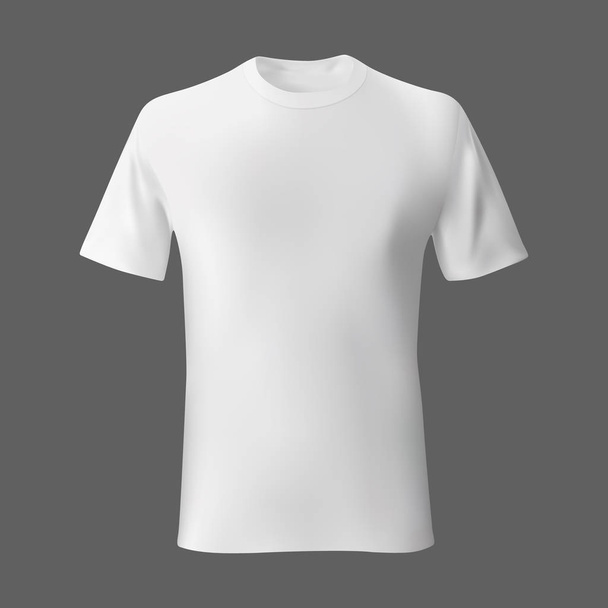 Blanco vacío mens camiseta plantilla. Ilustración vectorial
. - Vector, Imagen