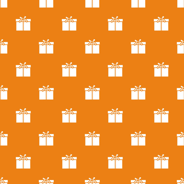 Seamless pattern with gifts boxes, bandaged with ribbons and bow. - Vector, Image