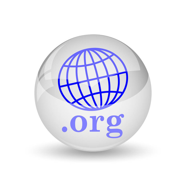 .org pictogram. Internet knop op witte achtergrond - Foto, afbeelding
