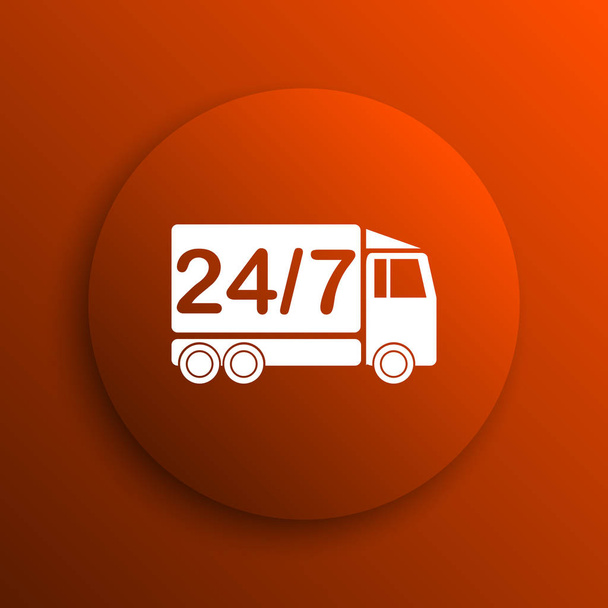 24 7 icono de camión de entrega
 - Foto, imagen